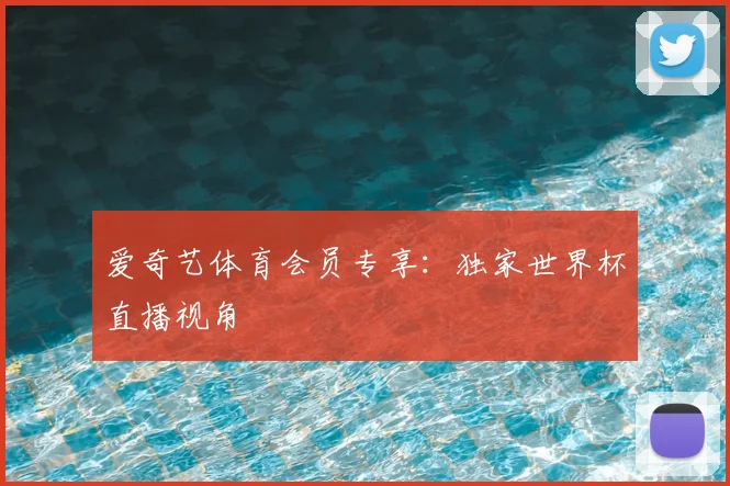 爱奇艺体育会员专享：独家世界杯直播视角